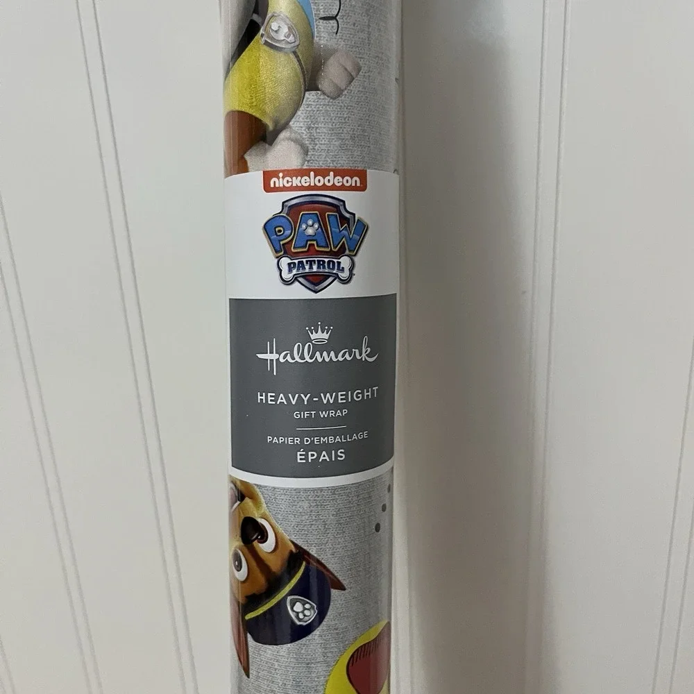 Hallmark Paw Patrol Gift Wrap Nickelodeon Wrapping Paper All Occasion 17.5 Sq Ft